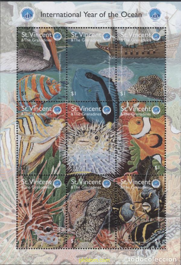 Sellos: 640667 MNH SAN VICENTE 1998 A&Ntilde;O INTERNACIONAL DE LOS OCEANOS