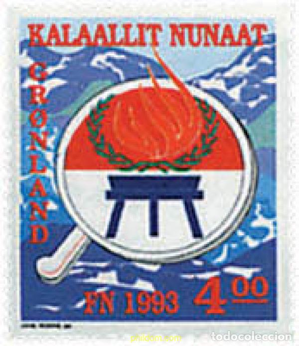Sellos: 97017 MNH GROENLANDIA 1993 A&Ntilde;O INTERNACIONAL DE LOS PUEBLOS INDIGENAS
