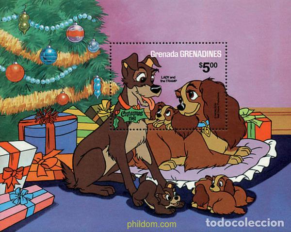 Sellos: 48497 MNH GRANADA GRANADINAS 1981 NAVIDAD. LA DAMA Y EL VAGABUNDO