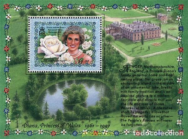 Sellos: 95243 MNH MONTSERRAT 1998 EN RECUERDO DE DIANA PRINCESA DE GALES