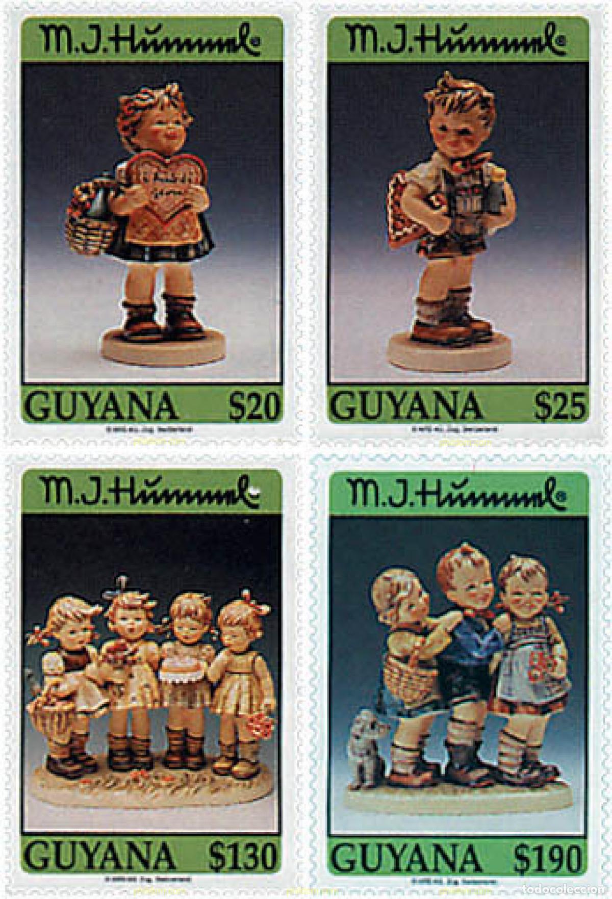 Sellos: 321429 MNH GUYANA 1994 FIGURAS DE CERAMICA DE HUMMEL