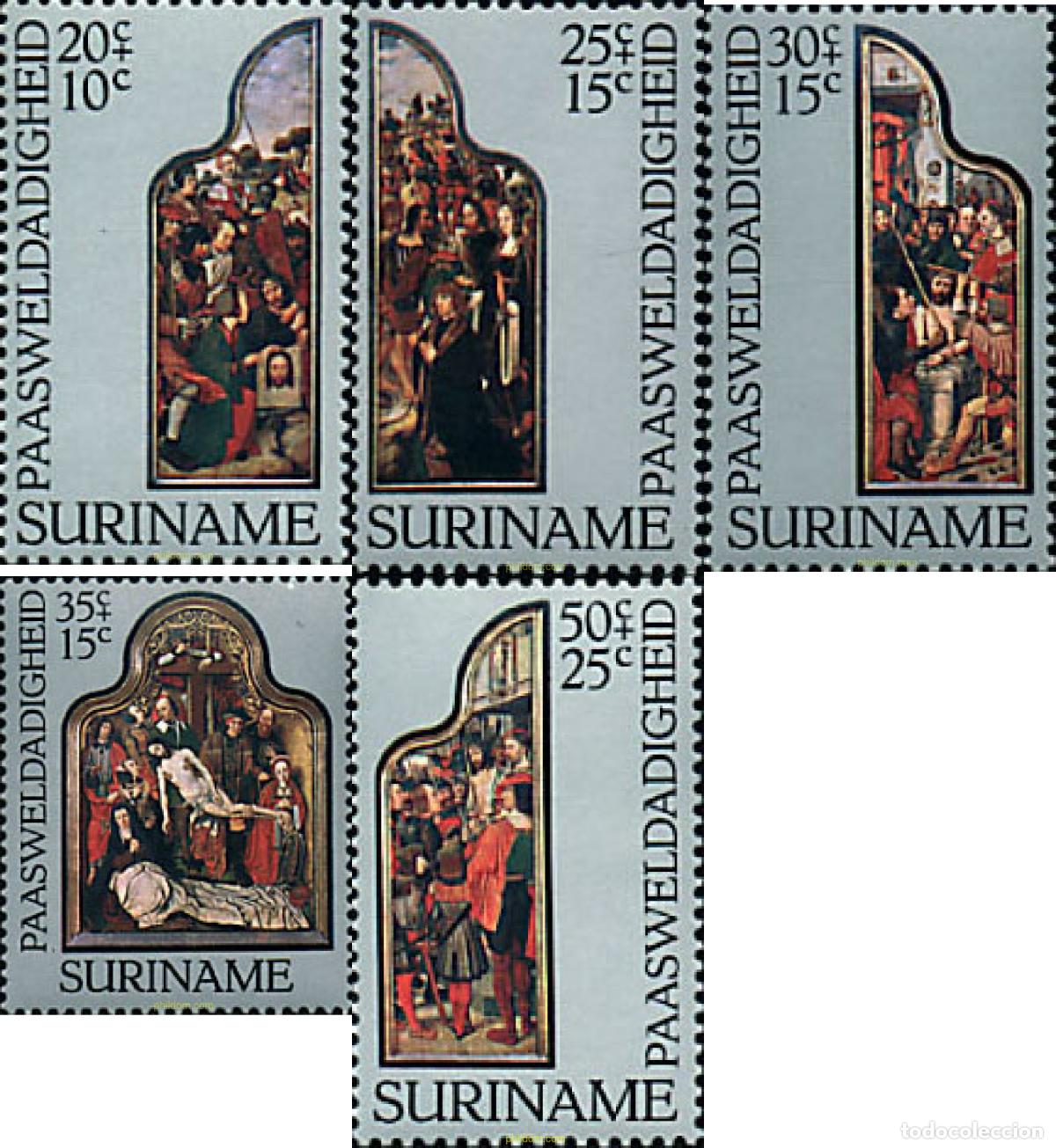 Sellos: 37766 MNH SURINAM 1977 ESCENAS RELIGIOSAS