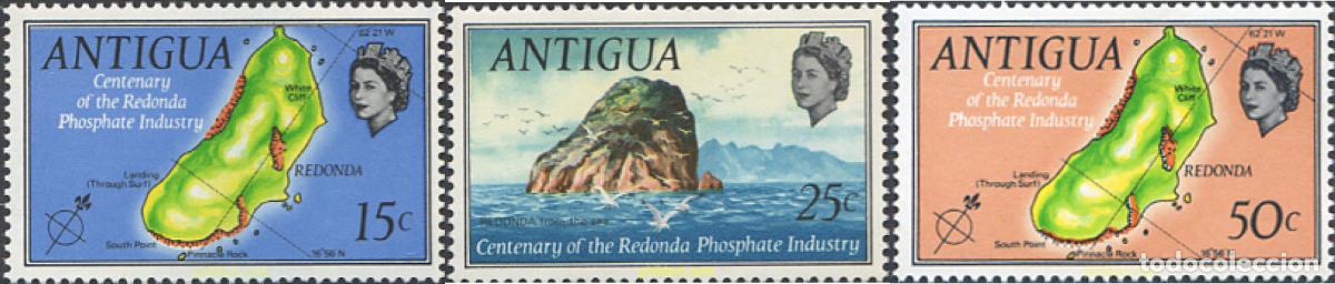 Sellos: 282721 MNH ANTIGUA 1969 CENTENARIO DE LA INDUSTRIA DE FOSFATOS DE LA ISLA REDONDA