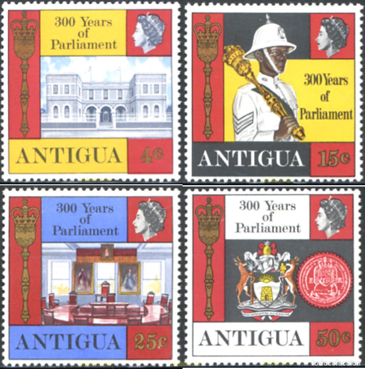 Sellos: 250159 MNH ANTIGUA 1969 TRICENTENARIO DEL PARLAMENTO