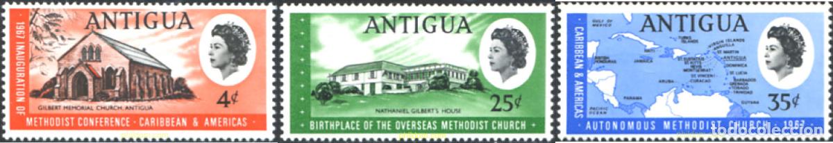 Sellos: 246839 MNH ANTIGUA 1967 AUTONOMIA DE LA IGLESIA METODICA DEL CARIBE Y DE AMERICA