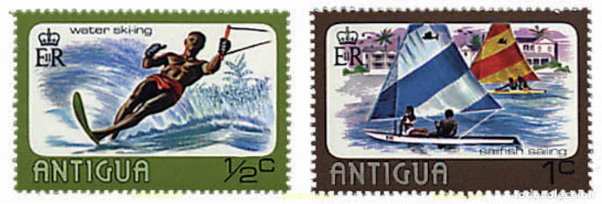 Sellos: 278372 MNH ANTIGUA 1976 DEPORTES NAUTICOS