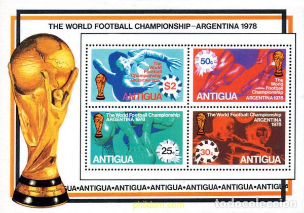 Sellos: 46684 MNH ANTIGUA 1978 COPA DEL MUNDO DE FUTBOL. ARGENTINA-78