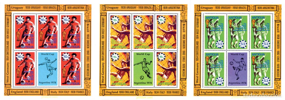 Briefmarken: 11941 MNH ANTIGUA 1978 COPA DEL MUNDO DE FUTBOL. ARGENTINA-78