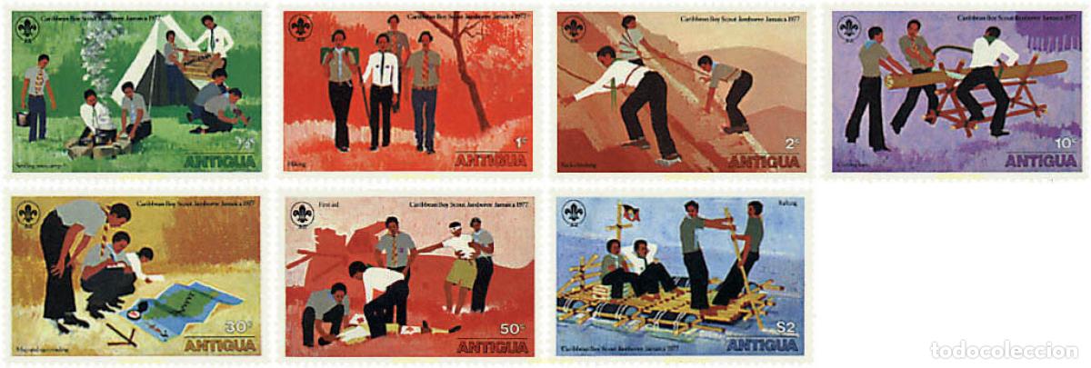 Sellos: 46679 MNH ANTIGUA 1977 JAMBOREE DEL CARIBE EN JAMAICA