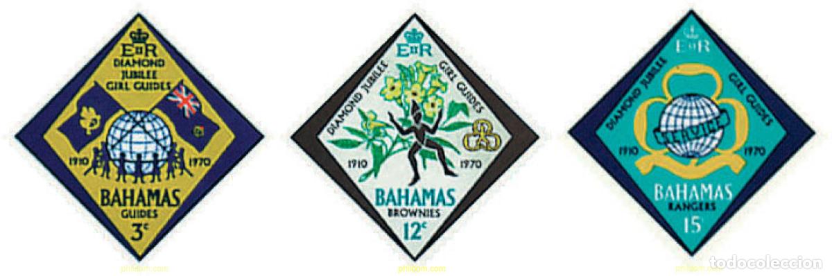 Sellos: 80777 MNH BAHAMAS 1970 60 ANIVERSARIO DEL ESCULTISMO FEMENINO