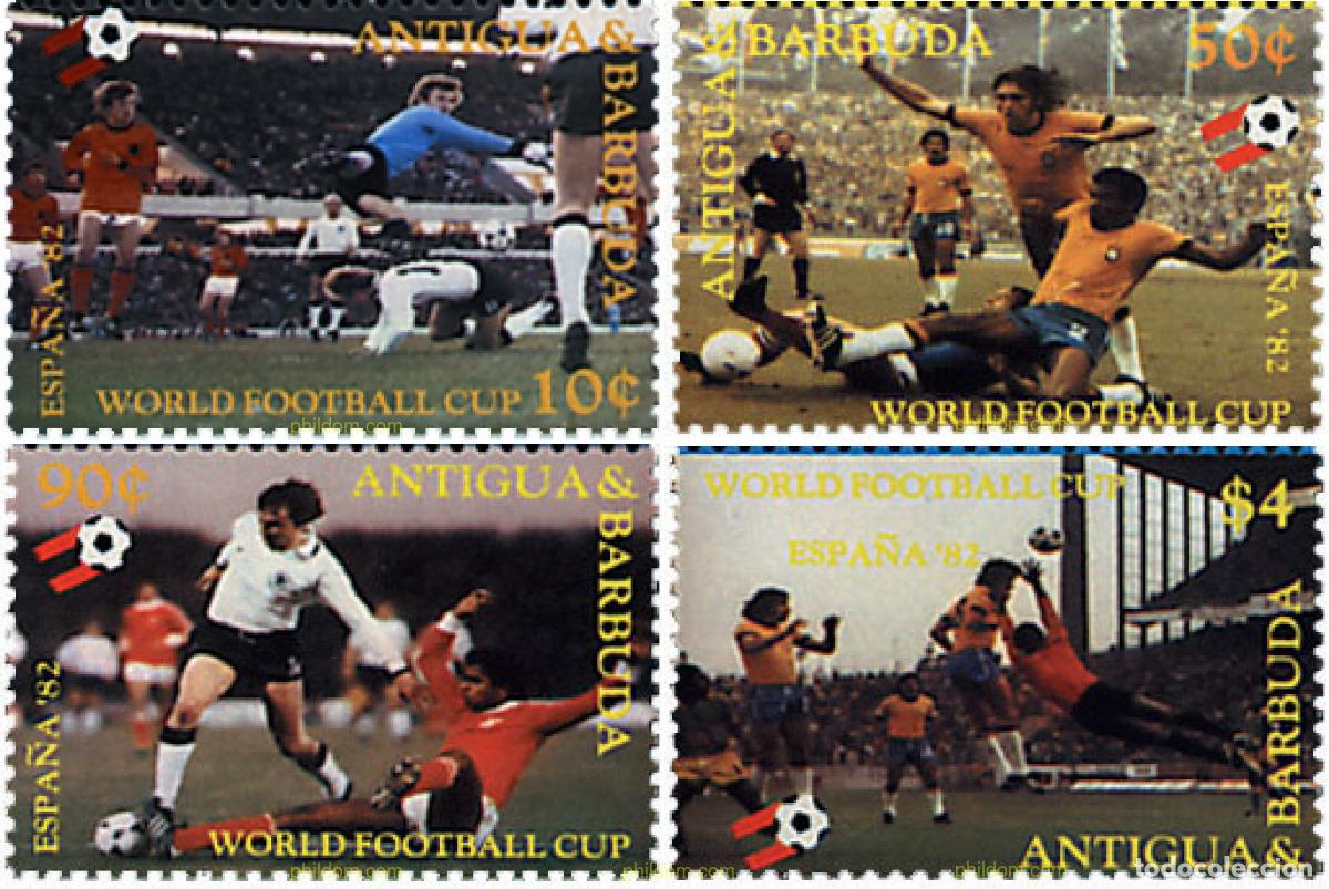 Sellos: 46713 MNH ANTIGUA Y BARBUDA 1982 COPA DEL MUNDO DE FUTBOL. ESPA&Ntilde;A-82