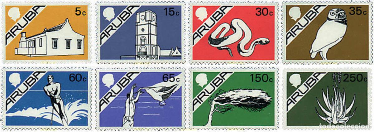 Stamps: 96590 MNH ARUBA 1986 MOTIVOS VARIOS