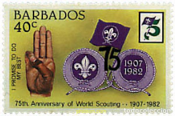 Timbres: 637448 MNH BARBADOS 1982 75 ANIVERSARIO DEL ESCULTISMO