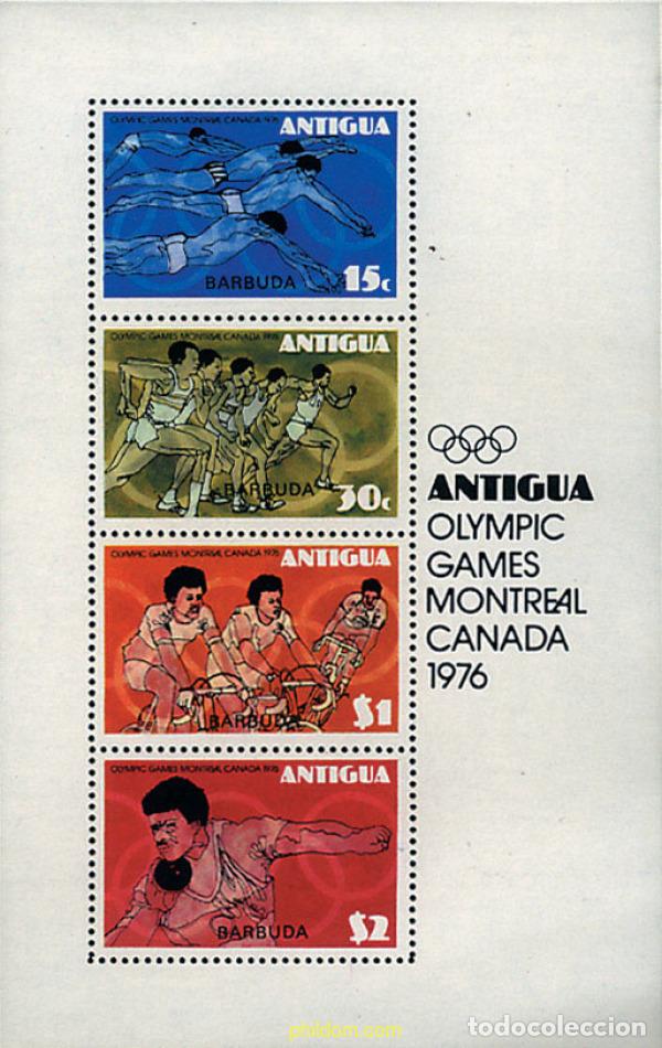 Sellos: 47077 MNH BARBUDA 1976 21 JUEGOS OLIMPICOS VERANO MONTREAL 1976