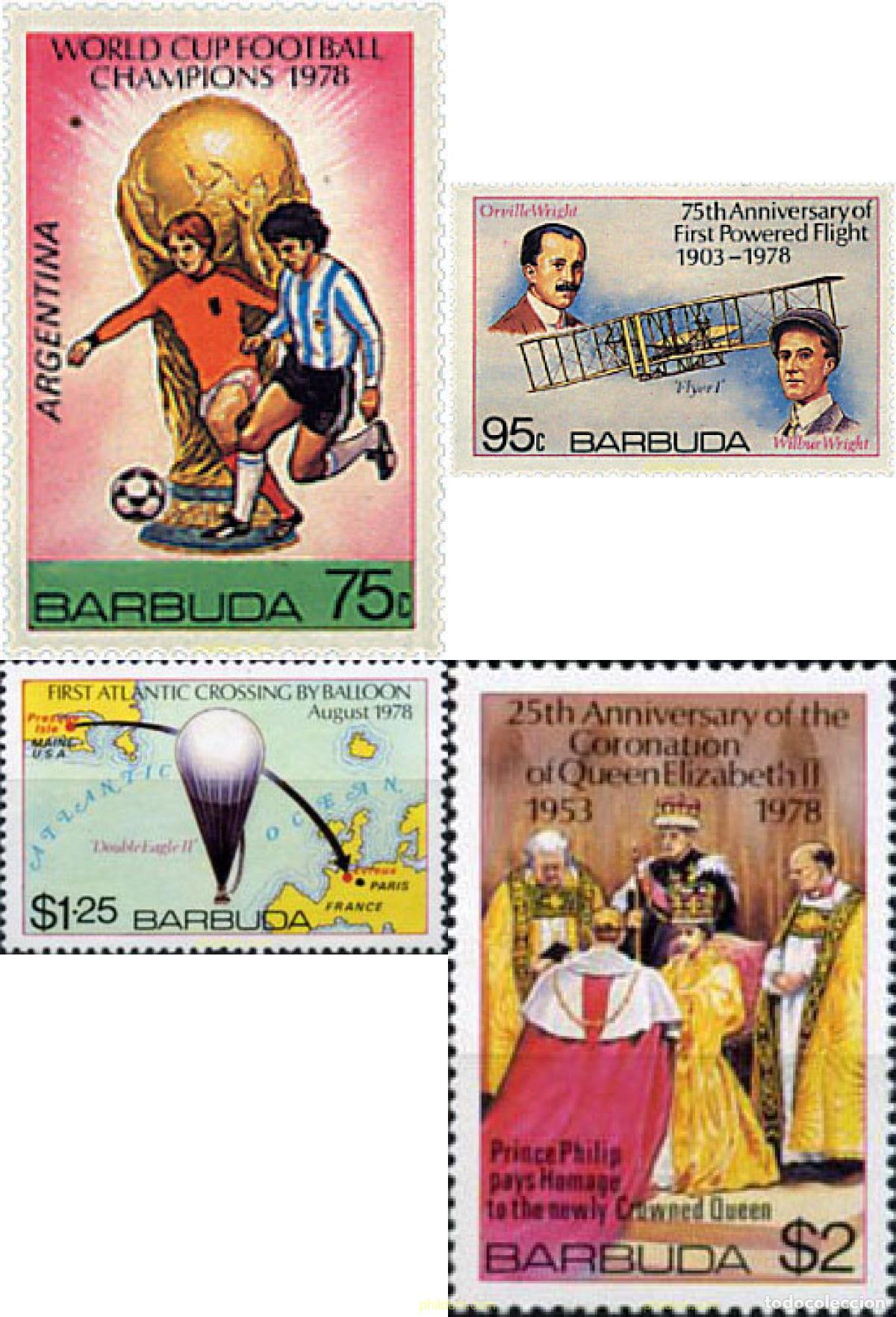 Sellos: 47091 MNH BARBUDA 1978 COPA DEL MUNDO DE FUTBOL. ALEMANIA-74