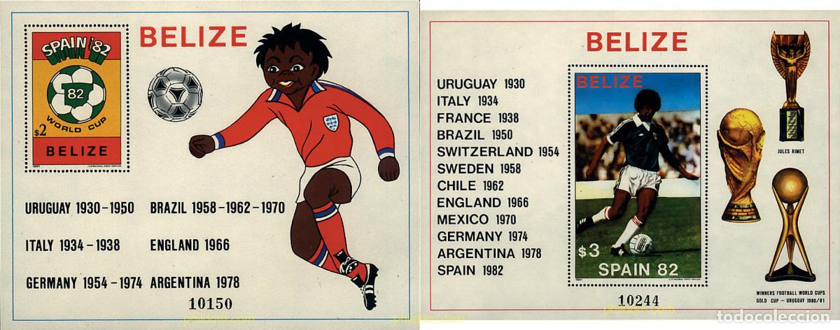 Sellos: 54245 MNH BELIZE 1981 COPA DEL MUNDO DE FUTBOL. ESPA&Ntilde;A-82
