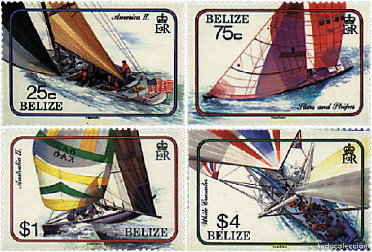 Briefmarken: 26741 MNH BELIZE 1987 DEPORTES NAUTICOS
