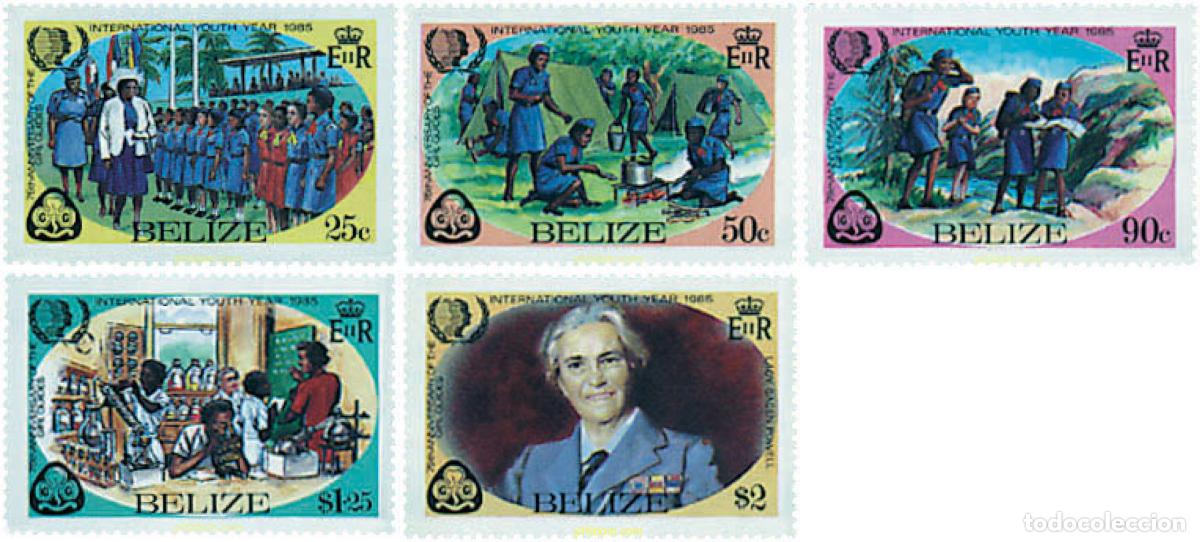 Briefmarken: 38685 MNH BELIZE 1985 75 ANIVERSARIO DEL ESCULTISMO FEMENINO