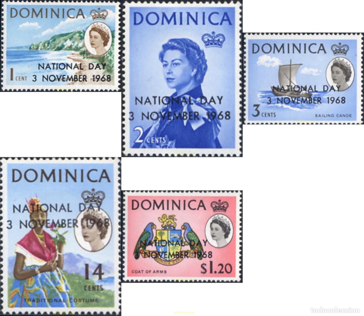 Sellos: 70635 MNH DOMINICA 1968 DIA NACIONAL