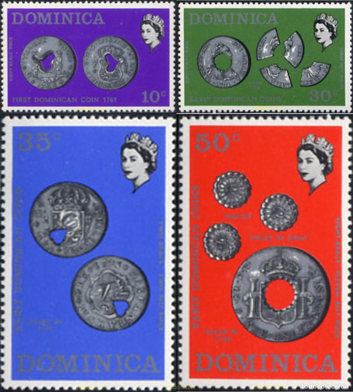 Sellos: 38524 MNH DOMINICA 1970 MONEDA DECIMAL