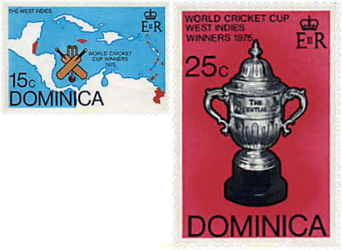 Sellos: 48625 MNH DOMINICA 1976 COPA DEL MUNDO DE CRICKET