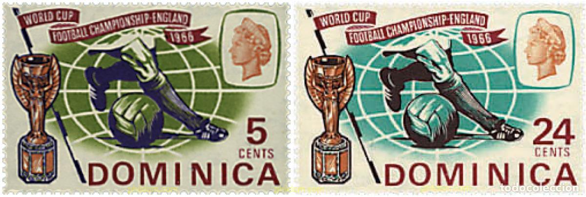 Sellos: 41639 MNH DOMINICA 1966 COPA DEL MUNDO DE FUTBOL. INGLATERRA-66