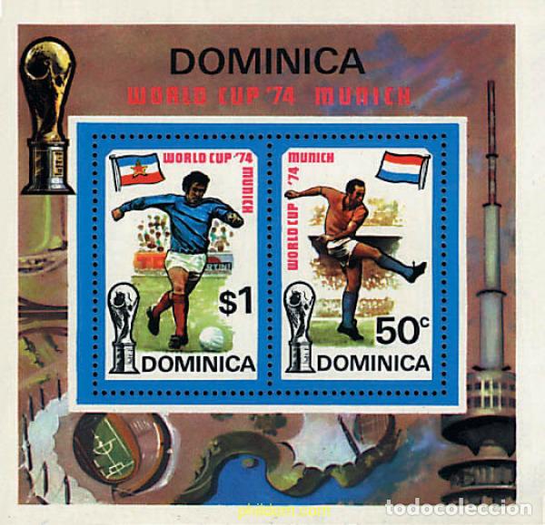 Sellos: 54263 MNH DOMINICA 1974 COPA DEL MUNDO DE FUTBOL. ALEMANIA-74