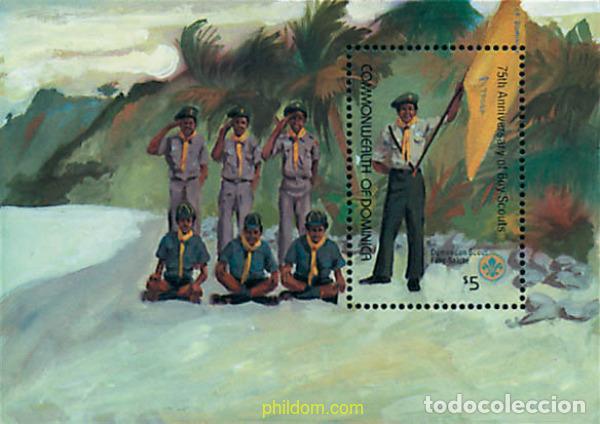 Sellos: 38433 MNH DOMINICA 1982 75 ANIVERSARIO DEL ESCULTISMO