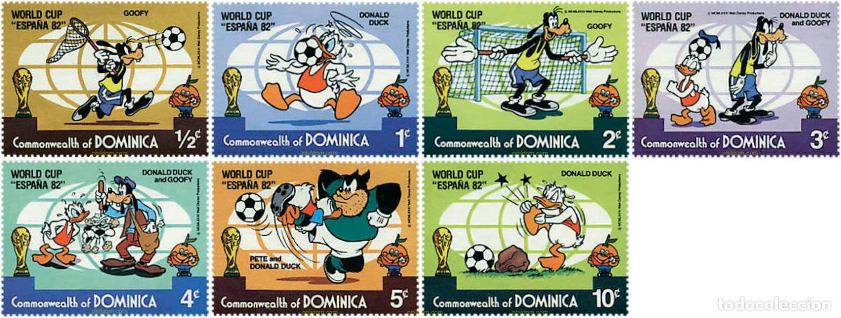 Sellos: 339677 MNH DOMINICA 1982 COPA DEL MUNDO DE FUTBOL. ESPA&Ntilde;A-82