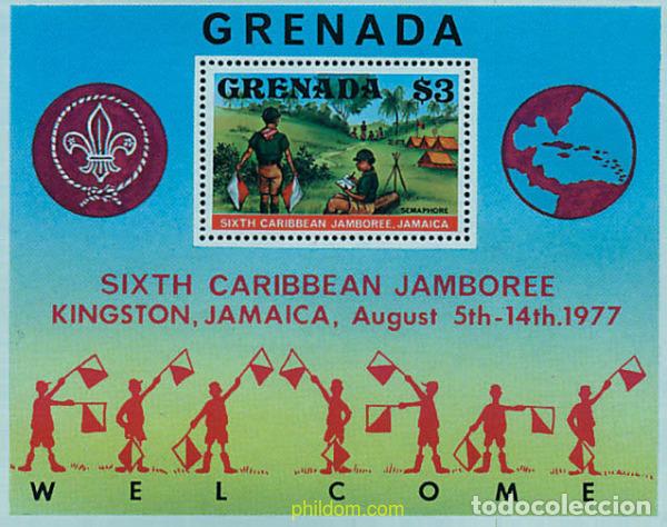 Timbres: 38193 MNH GRANADA 1977 6 JAMBOREE DEL CARIBE EN JAMAICA