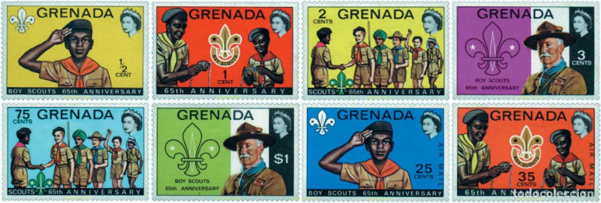 Sellos: 68462 MNH GRANADA 1972 65 ANIVERSARIO DEL ESCULTISMO