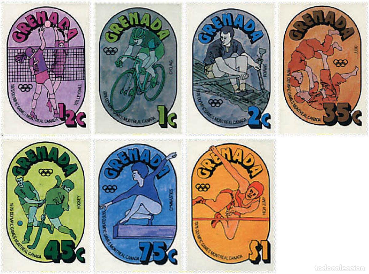 Timbres: 89870 MNH GRANADA 1976 21 JUEGOS OLIMPICOS VERANO MONTREAL 1976