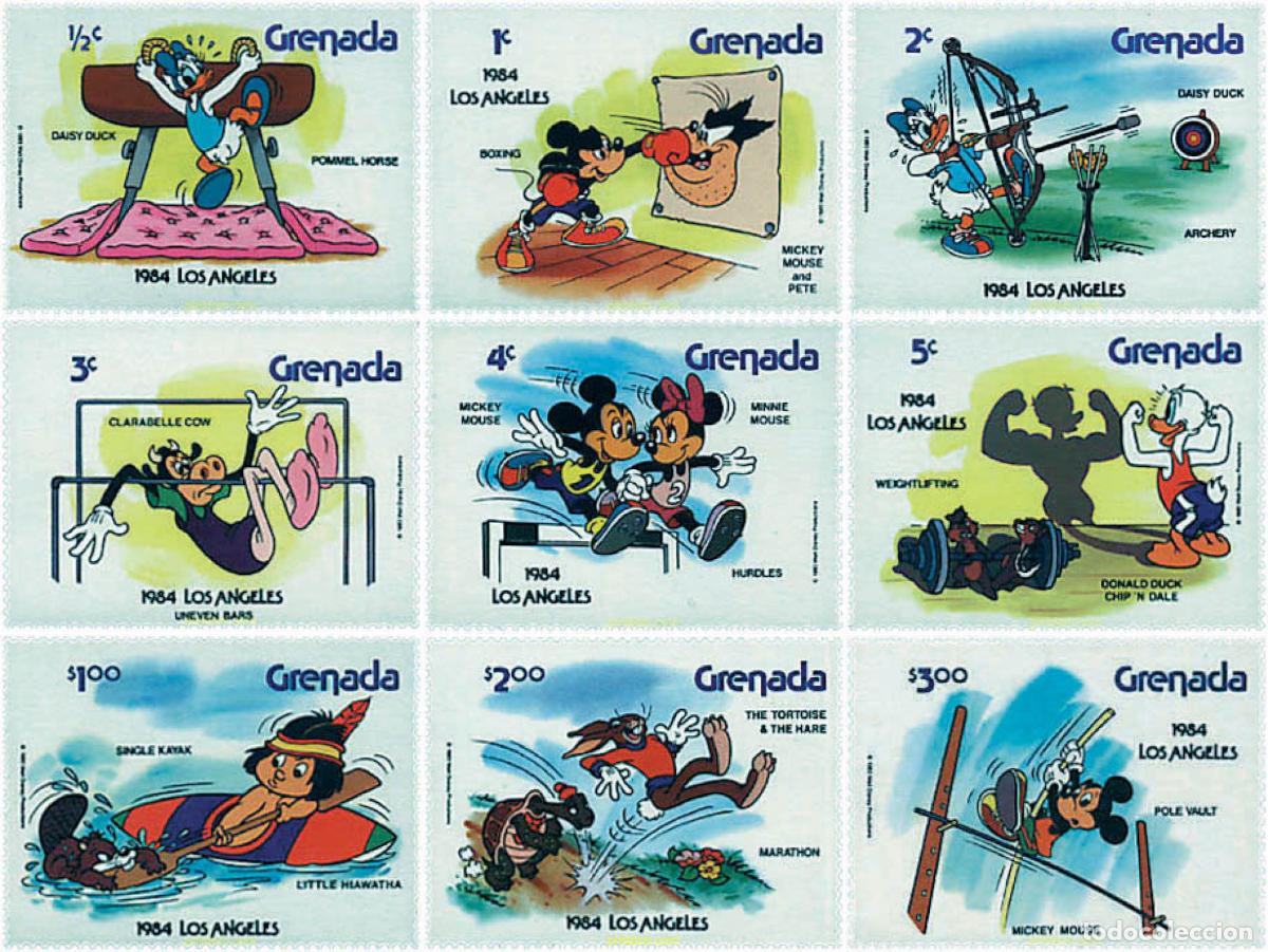 Timbres: 47703 MNH GRANADA 1984 23 JUEGOS OLIMPICOS VERANO LOS ANGELES 1984