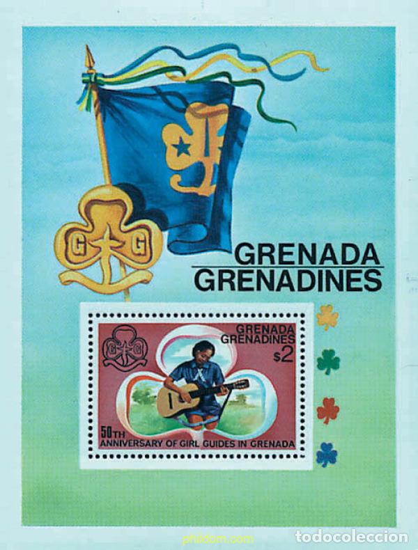 Sellos: 38164 MNH GRANADA GRANADINAS 1976 50 ANIVERSARIO DEL ESCULTISMO FEMENINO