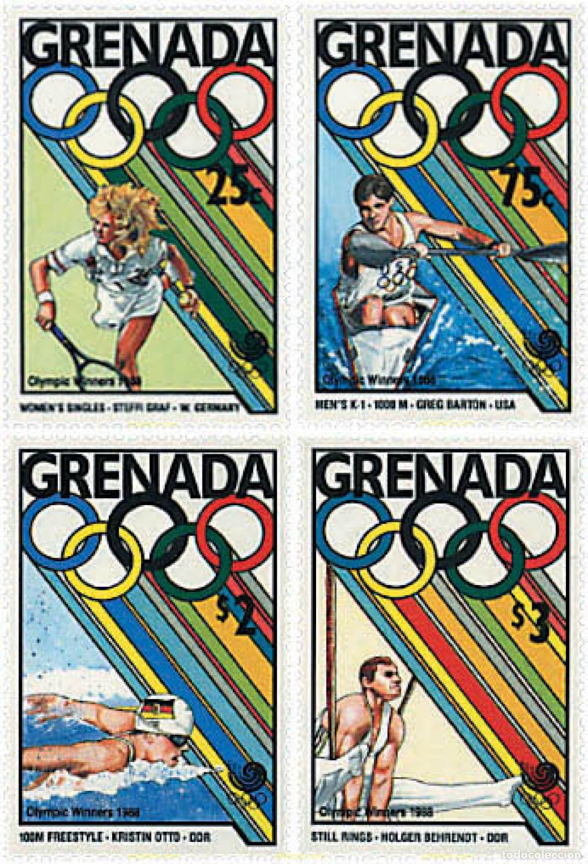 Sellos: 319159 MNH GRANADA 1989 24 JUEGOS OLIMPICOS VERANO SEUL 1988