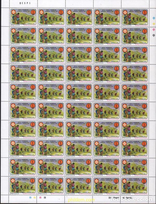 Sellos: 639801 MNH GRANADA GRANADINAS 1977 6 JAMBOREE DEL CARIBE EN JAMAICA
