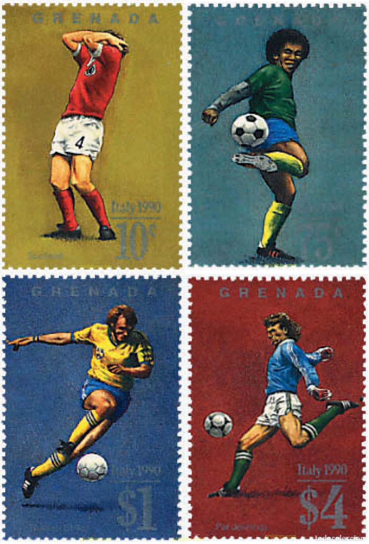 Sellos: 318158 MNH GRANADA 1989 COPA DEL MUNDO DE FUTBOL. ITALIA-90
