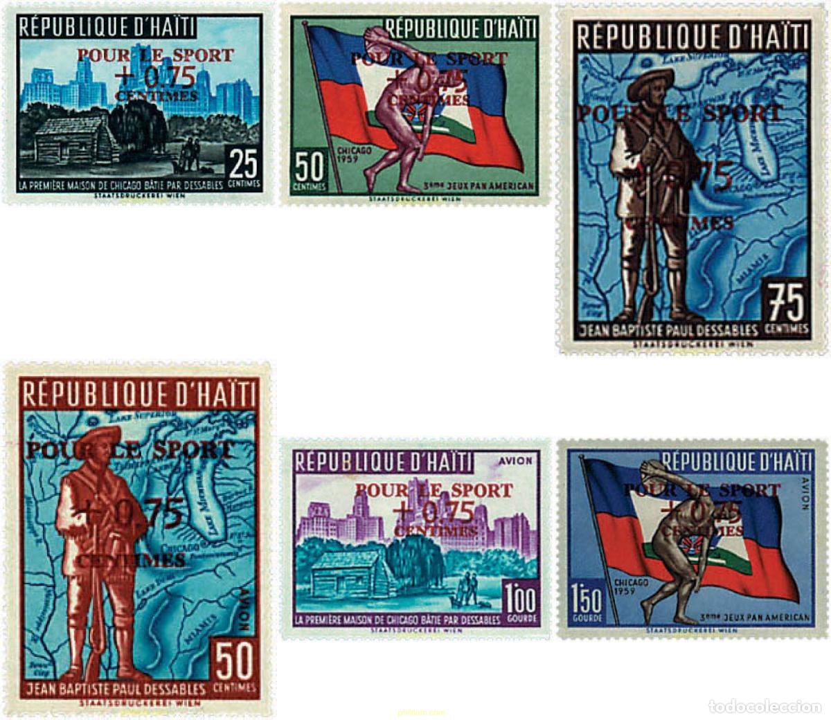 Sellos: 49690 MNH HAITI 1959 A BENEFICIO DEL DEPORTE DE HAITI