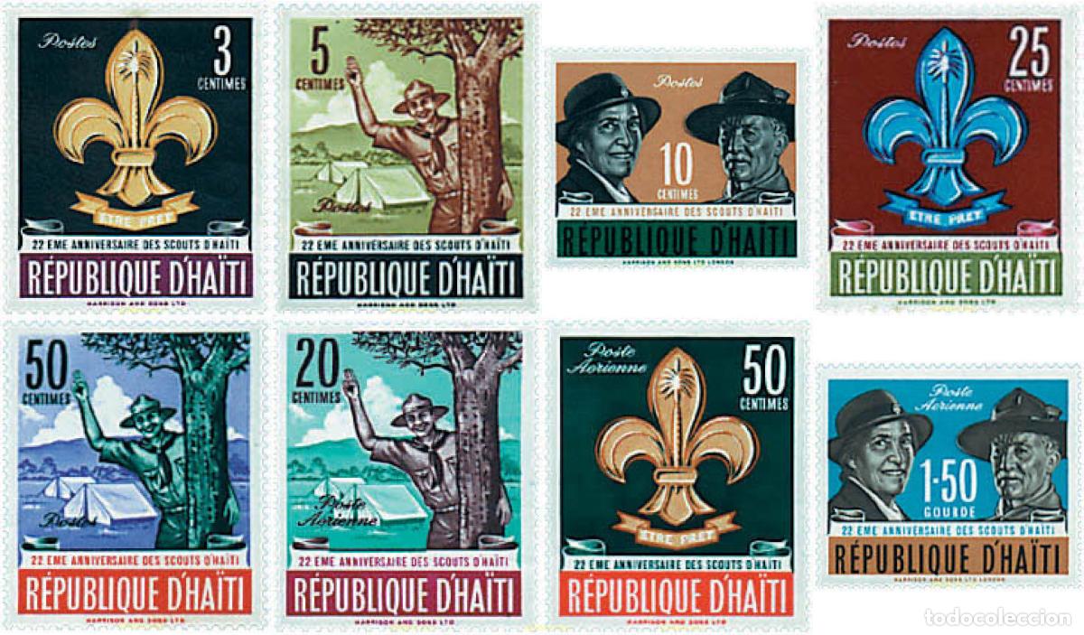 Sellos: 54997 MNH HAITI 1962 22 ANIVERSARIO DEL ESCULTISMO EN HAITI