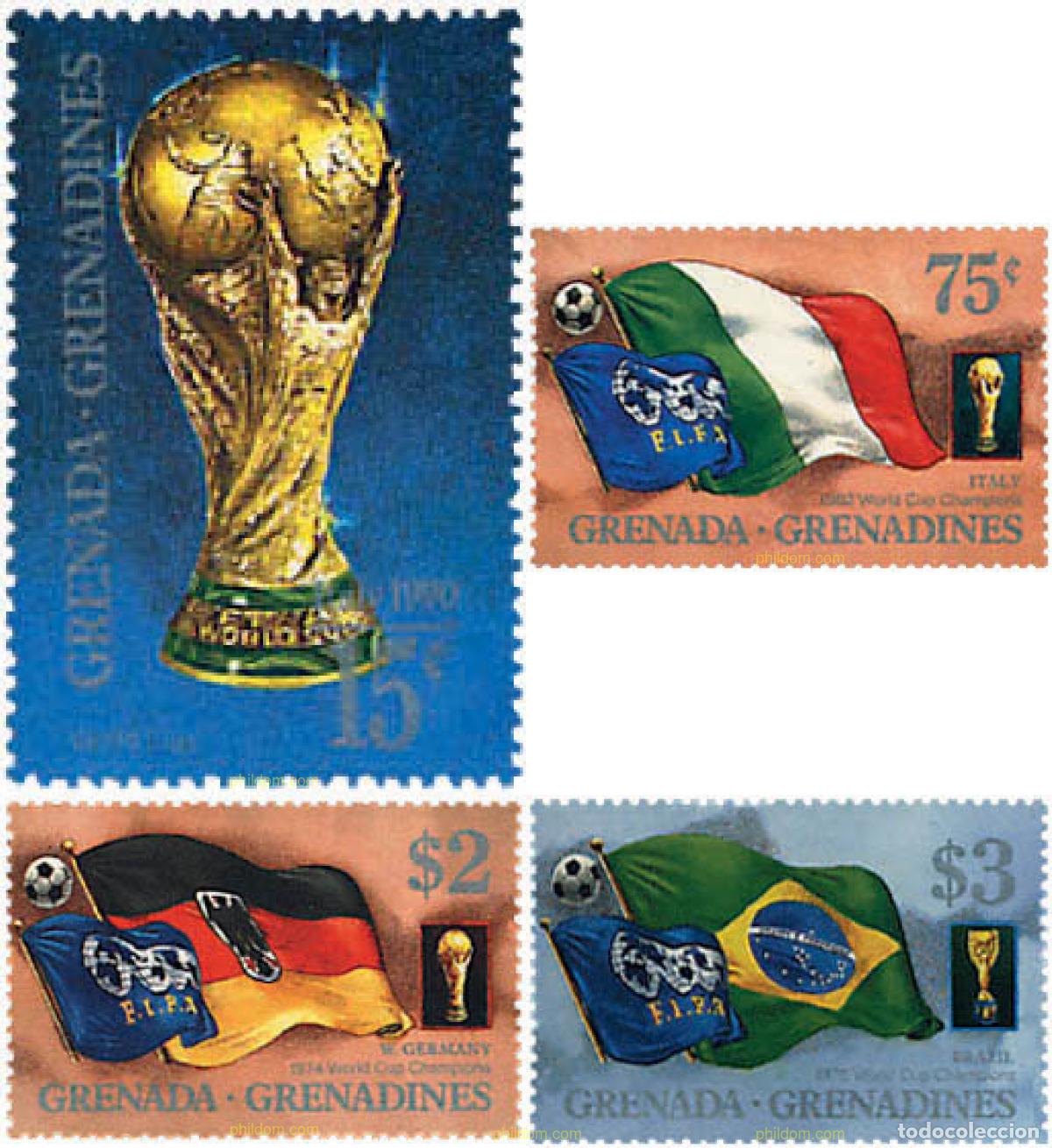 Timbres: 318167 MNH GRANADA GRANADINAS 1989 COPA DEL MUNDO DE FUTBOL. MEXICO-86