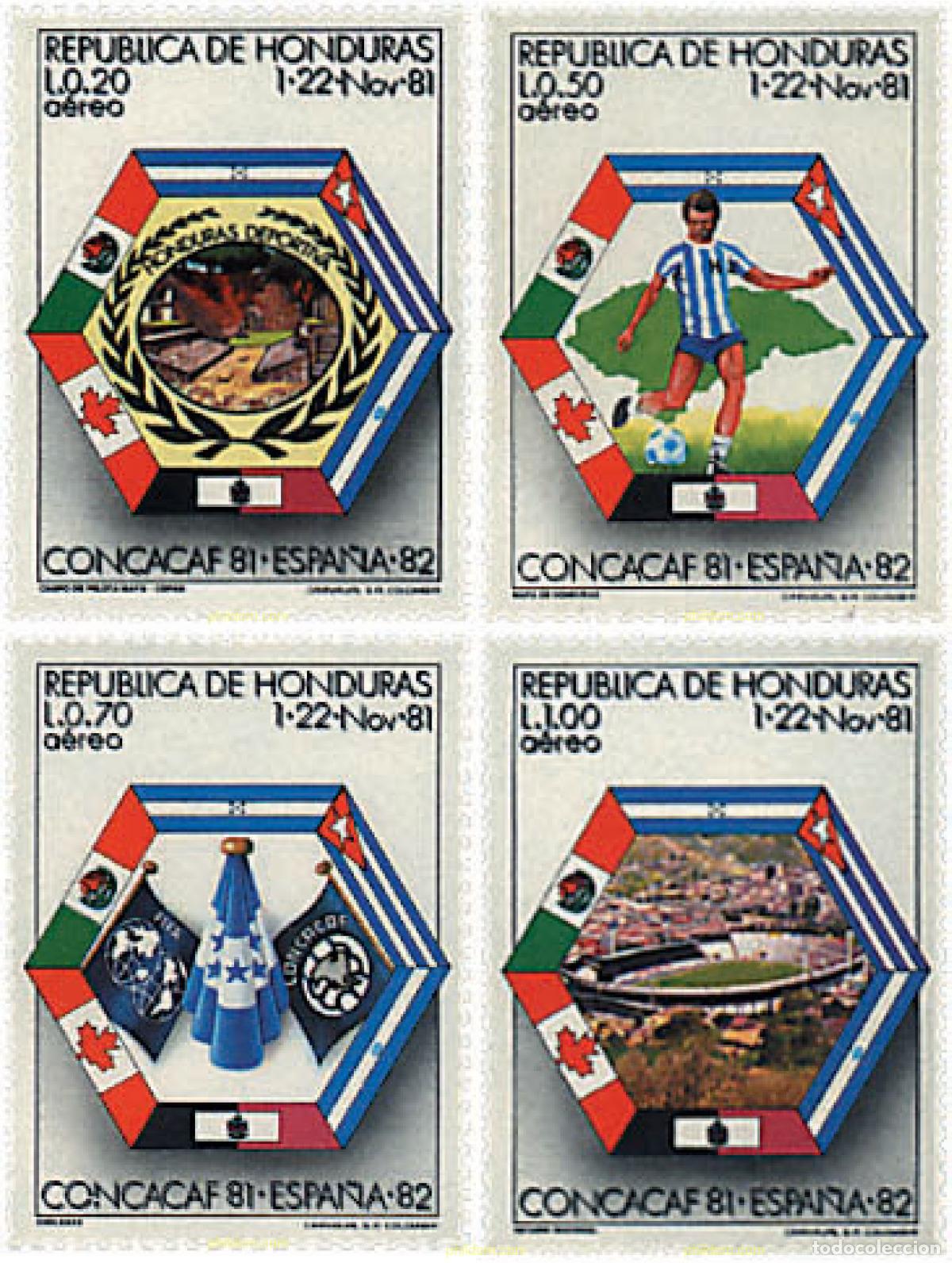 Sellos: 26915 MNH HONDURAS 1981 COPA DEL MUNDO DE FUTBOL. ESPA&Ntilde;A-82