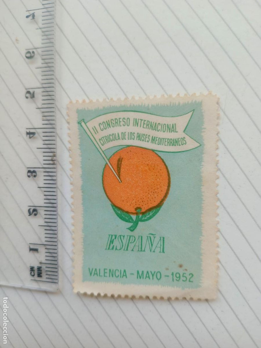 Sellos: VALENCIA CONGRESO CITRICOLA PAISES MEDITERRANEOS 1952