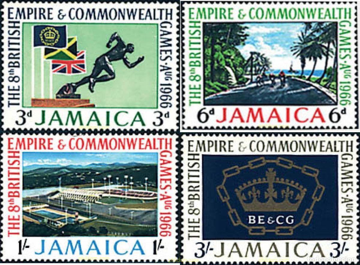 Sellos: 42280 MNH JAMAICA 1966 8 JUEGOS DEPORTIVOS DE LA COMMONWEALTH EN KINGSTON