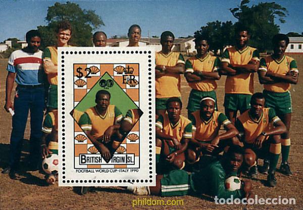 Sellos: 36376 MNH VIRGENES BRITANICAS Islas 1989 COPA DEL MUNDO DE FUTBOL. ITALIA-90