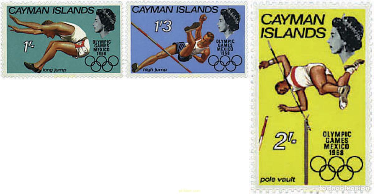 Sellos: 26925 MNH CAIMAN Islas 1968 19 JUEGOS OLIMPICOS VERANO MEXICO 1968