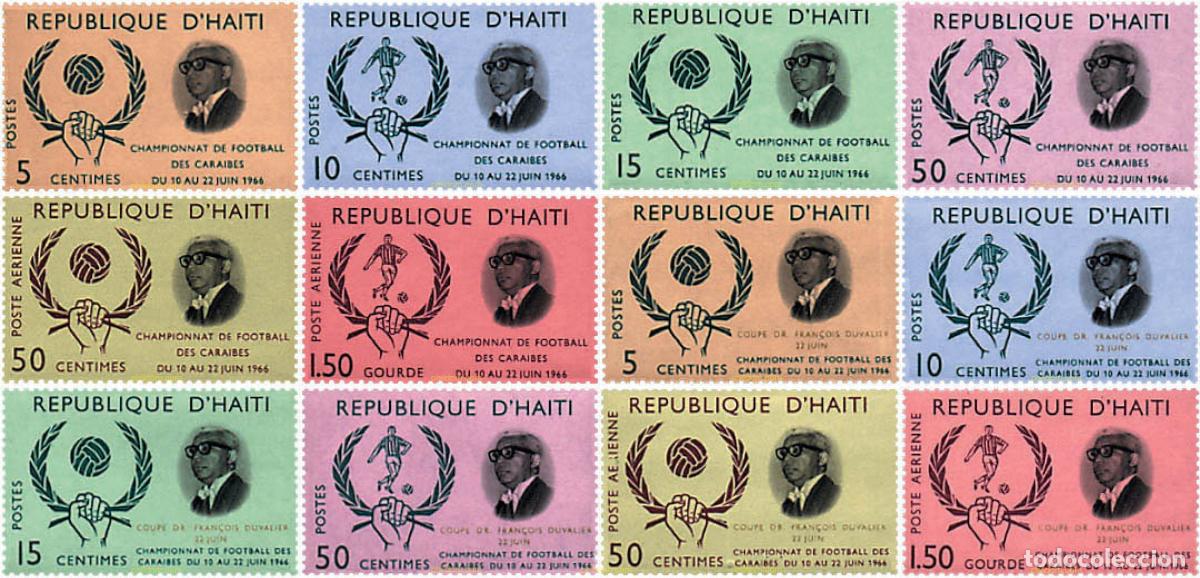 Sellos: 39754 MNH HAITI 1966 CAMPEONATO DE FUTBOL EN EL CARIBE