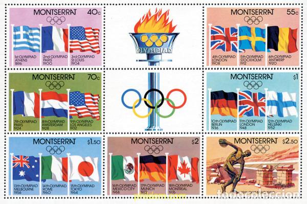 Sellos: 87187 MNH MONTSERRAT 1980 22 JUEGOS OLIMPICOS VERANO MOSCU 1980