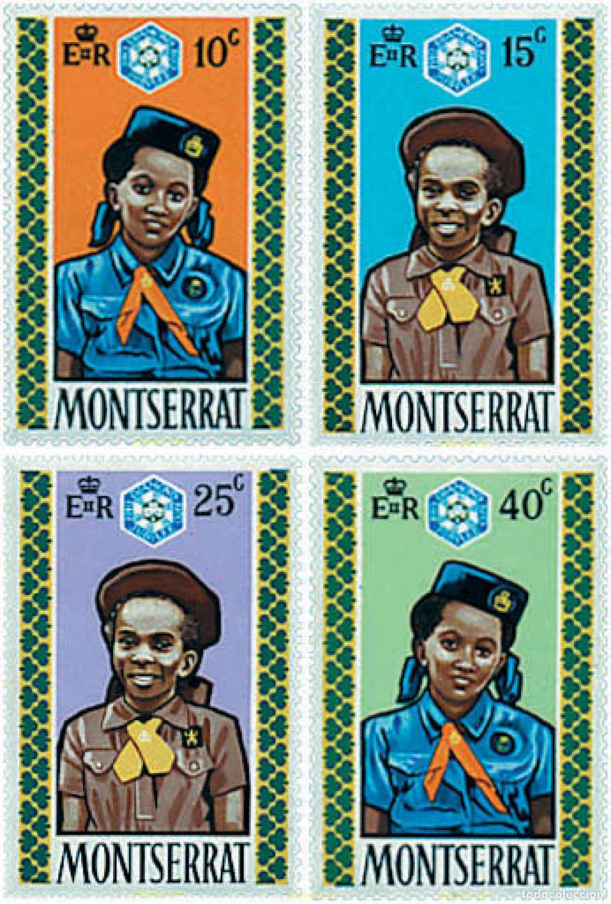 Sellos: 38891 MNH MONTSERRAT 1970 60 ANIVERSARIO DEL ESCULTISMO FEMENINO EN MONTSERRAT