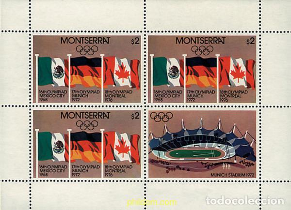 Sellos: 10796 MNH MONTSERRAT 1980 22 JUEGOS OLIMPICOS VERANO MOSCU 1980. - SEDES OLIMPICAS DE 1896 A 1980
