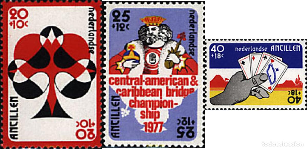 Sellos: 26979 MNH ANTILLAS HOLANDESAS 1977 6 TORNEO INTERNACIONAL DE BRIDGE.